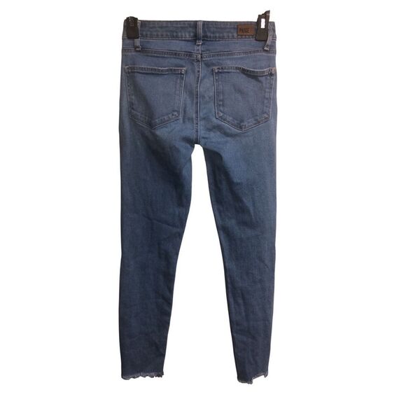 261. Paige midrise medium wash skinny jeans Sz 27 - Picture 2 of 6